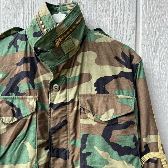 R13 repurposed coat camouflage lined heavy duty canvas military utility jacket - Picture 3 of 16
